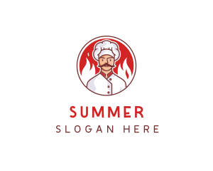 Fire Chef Restaurant  logo design