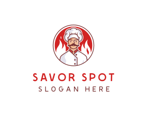 Fire Chef Restaurant  logo design