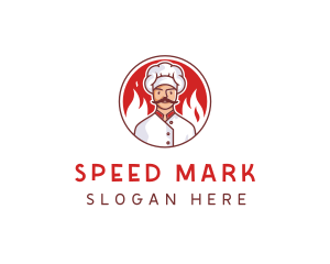 Fire Chef Restaurant  logo design