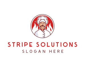 Fire Chef Restaurant  logo design