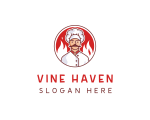 Fire Chef Restaurant  logo design