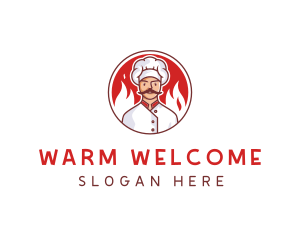 Fire Chef Restaurant  logo design