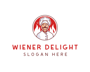 Fire Chef Restaurant  logo design