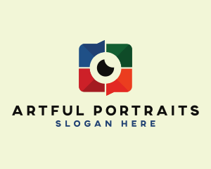 Portrait - Photographer Polaroid Camera logo design