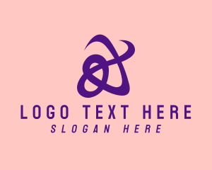 Fashion - Purple Cursive Letter A logo design