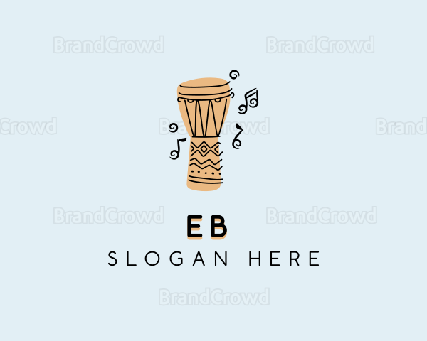 African Djembe Percussion Logo