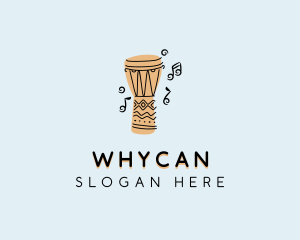 Traditional - African Djembe Percussion logo design