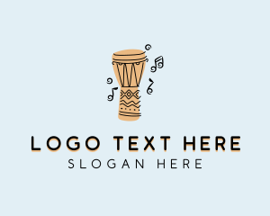 Band - African Djembe Percussion logo design
