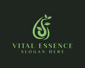 Essential - Wellness Leaf Droplet logo design