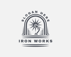 Iron - Steelwork Metal Fabrication logo design