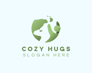 Globe Hug Charity Care logo design