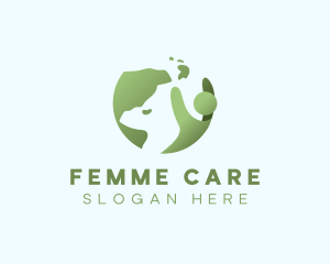 Globe Hug Charity Care logo design