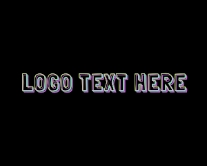 Vlogger - Static Motion Glitch logo design