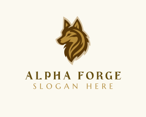 Wild Animal Wolf  logo design