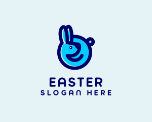Easter Bunny Veterinarian  logo design