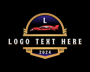 Auto Garage Racing Car Logo