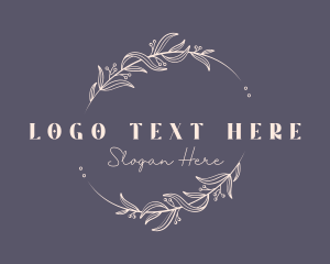 Branding - Brand Floral Wordmark logo design