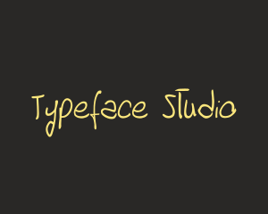 Hand Drawn Font logo design