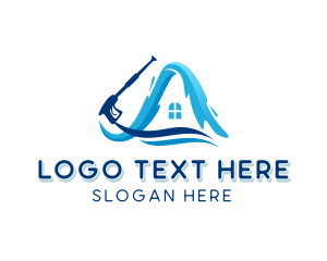 Roof - Roof Cleaning Pressure Washing logo design