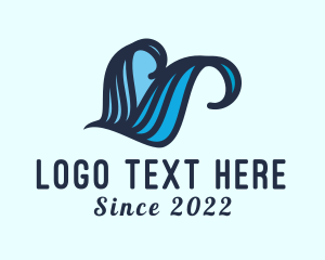 Coastal - Surfing Beach Wave logo design