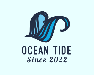 Tide - Surfing Beach Wave logo design