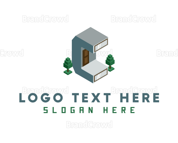 Modern Building Letter C Logo