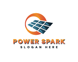 Electric - Solar Panel Electricity logo design