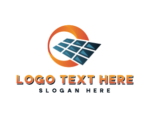 Solar - Solar Panel Electricity logo design