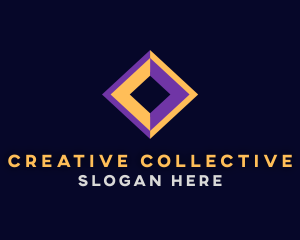 Creative Geometric Diamond logo design