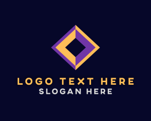 Creative Geometric Diamond Logo