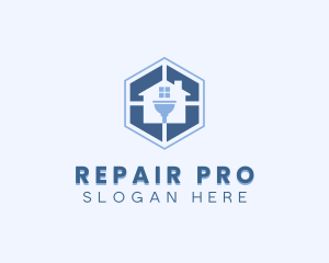 Repair Plumbing Plunger logo design