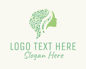 Green - Natural Hair Beauty logo design