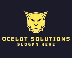 Ocelot - Wild Lynx Animal logo design