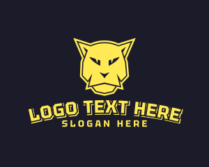 Angry - Wild Lynx Animal logo design