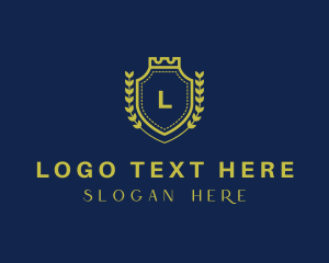 Law Firm - Royal Shield Wreath logo design