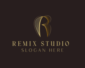 Stylish Luxury Studio Letter R logo design