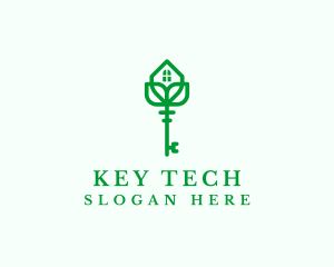 Natural House Key logo design