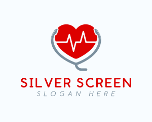 Heart Beat Stethoscope Logo