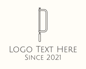 Minimalist - Minimalist Hacksaw Tool logo design