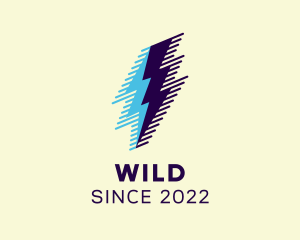 Commercial - Blue Lightning Duo logo design