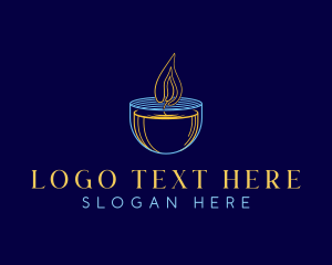 Handcrafted - Candle Souvenir Decor logo design