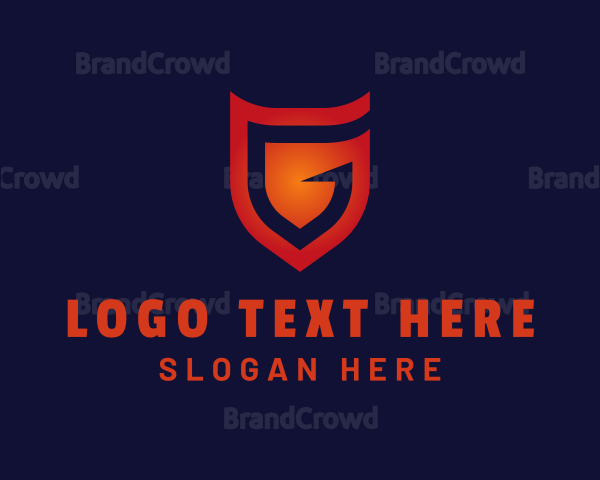 Digital Shield Letter G Logo