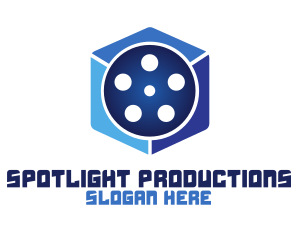 Show - Movie Reel Cube logo design