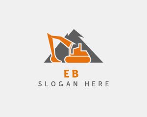Industrial Construction Excavator Machinery  Logo