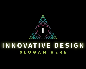 Abstract Triangle Innovation logo design