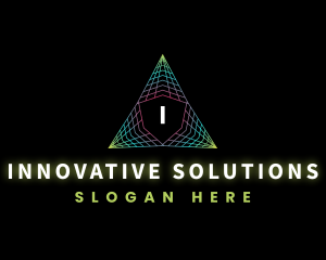 Abstract Triangle Innovation logo design