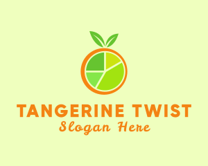 Tangerine - Citrus Fruit Chart logo design