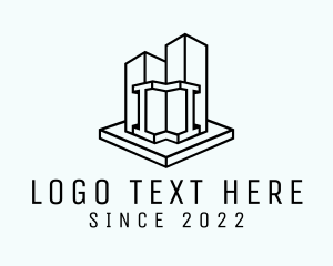 Architecture - Urban City Skyscraper logo design