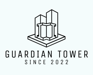 Urban City Skyscraper logo design