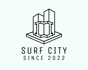 Urban City Skyscraper logo design